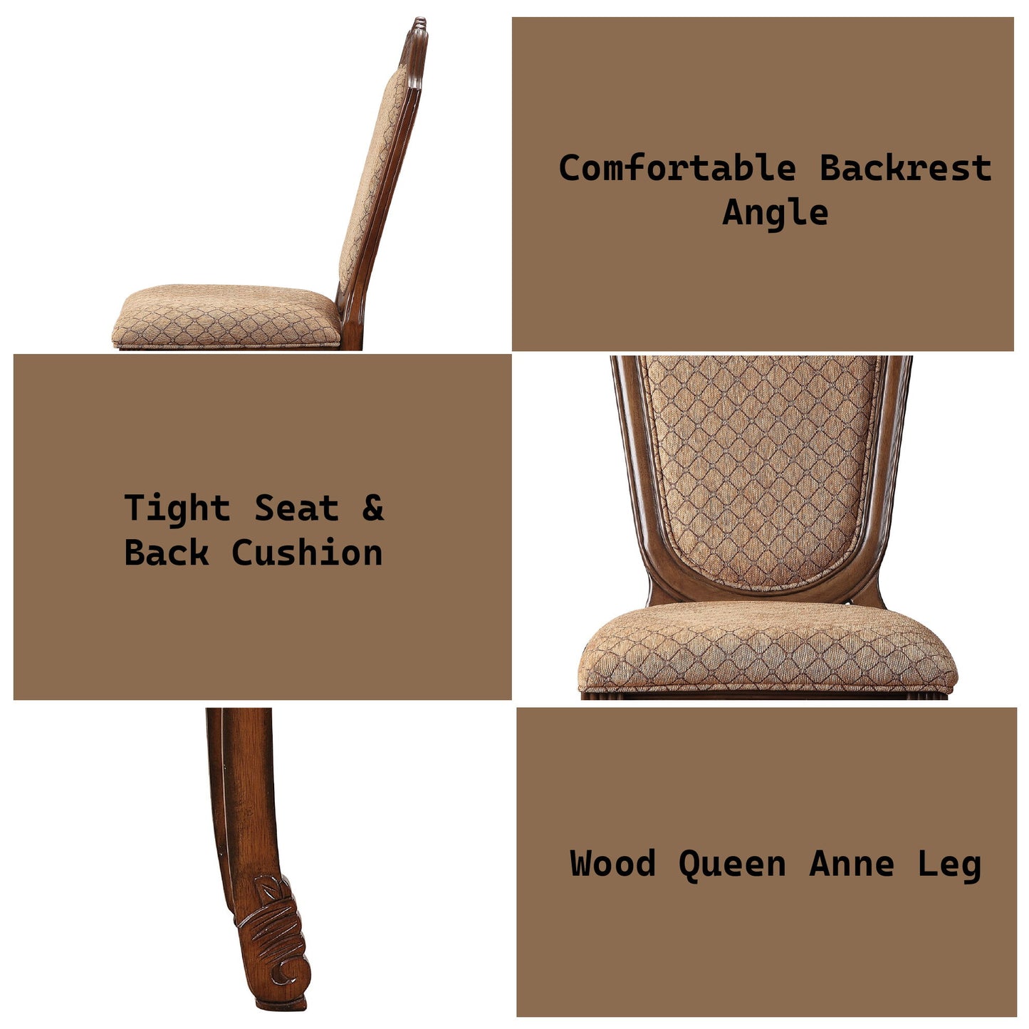 Chateau De Ville - Side Chair (Set of 2) - Brown / Cherry