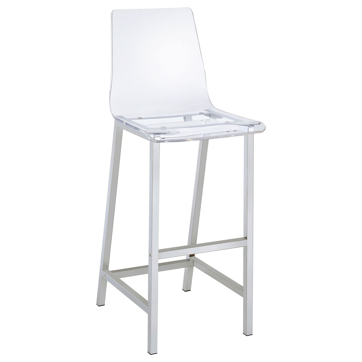 Garbo - 5 Piece Bar Set With Stools - Chrome