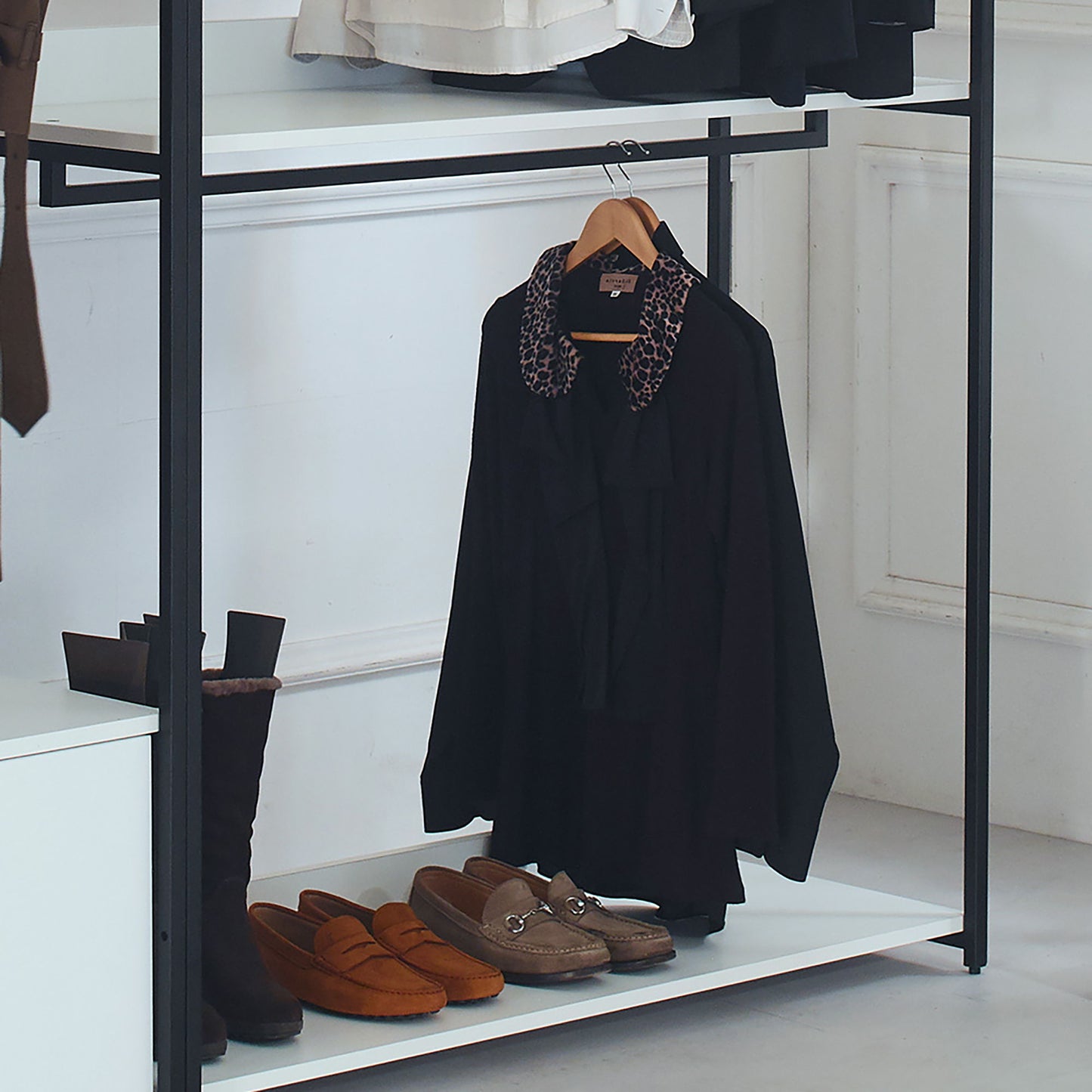 Fiona - Freestanding Walk-In Closet System, Extra Storage Space - White