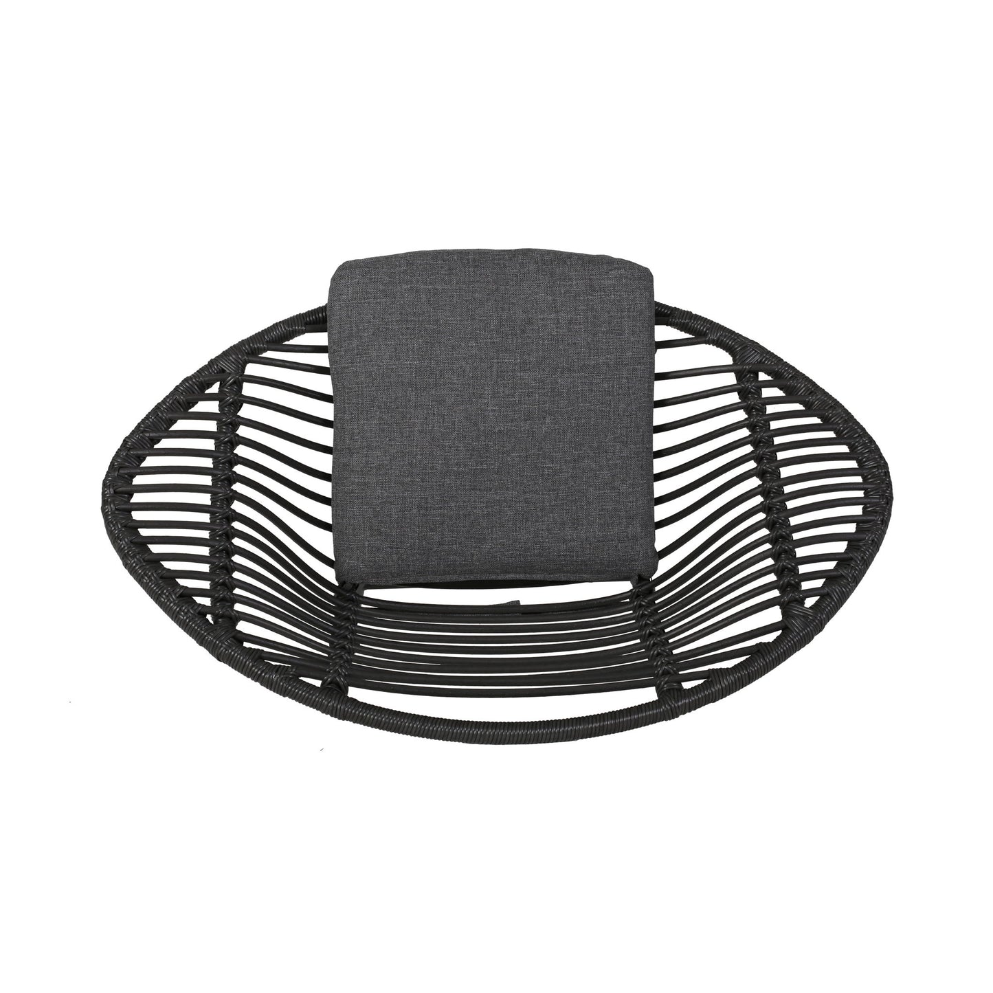 Cordella - Outdoor Woven Wicker Chairs With Cushions, (Set of 2)