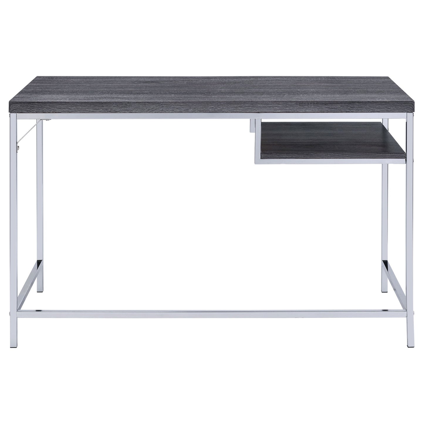 Rectangular Writing Desk, Compact Size For Home Office - Gray