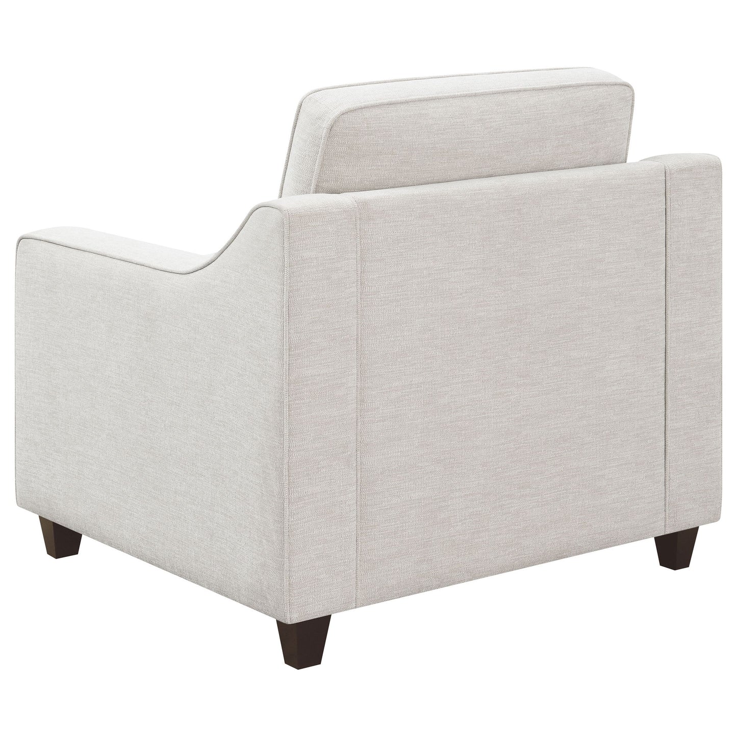 Mahaffey - Upholstered Sloped Track Arm Chair - Beige