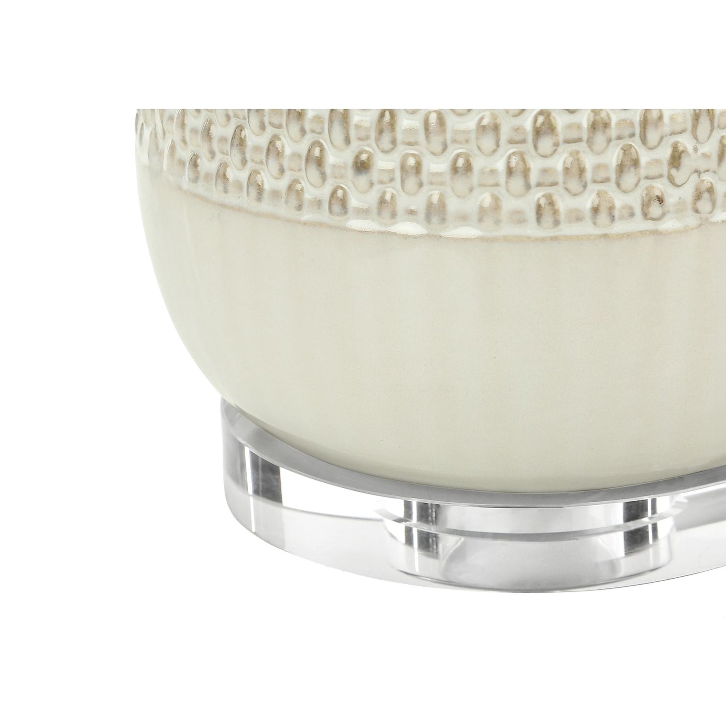 Contemporary Lighting, Table Lamp, Ceramic, Resin - Cream