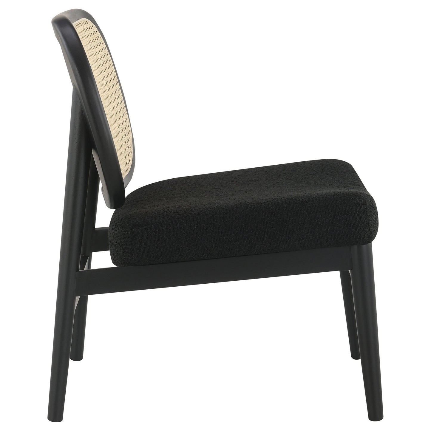 Quinne - Accent Chair With Padded Seat - Black