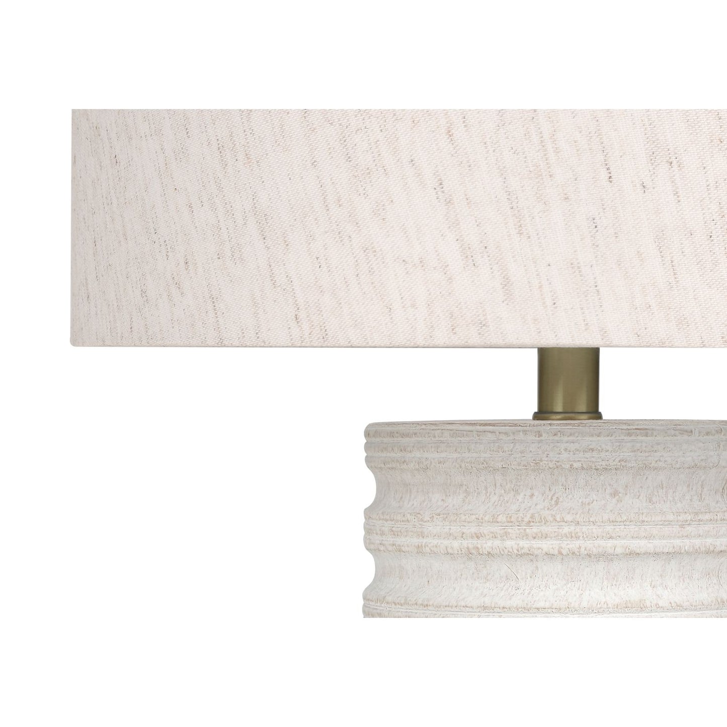Table Lamp, Lighting, Resin, Transitional - Cream