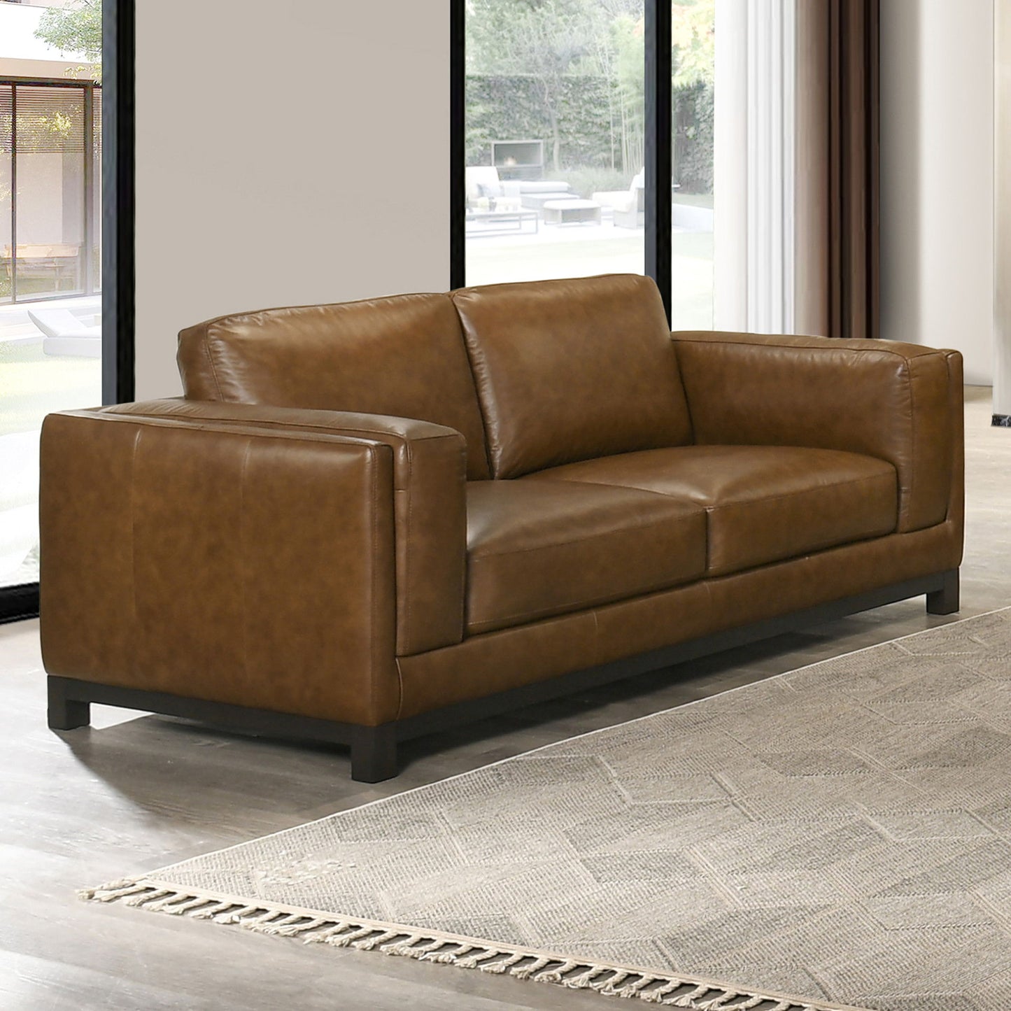 Sayer - Loveseat - Brown