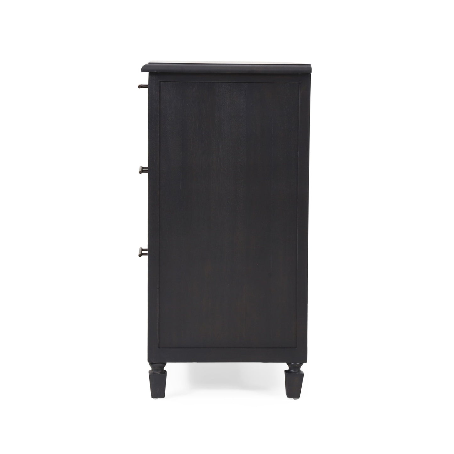 Newell - Cane 3 Drawer Dresser - Dark Gray