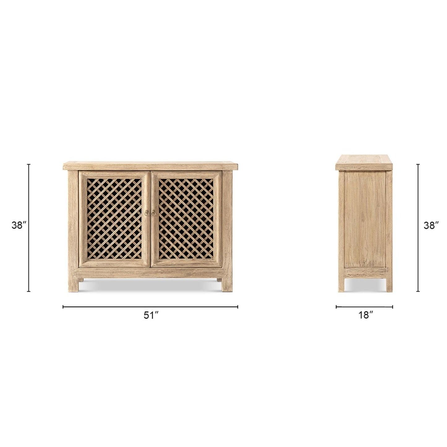 Arden - 2 Door Accent Storage Cabinet - Natural