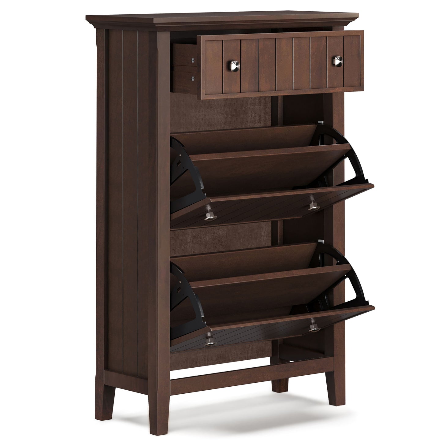 Acadian - Entryway Shoe Storage Cabinet - Brown
