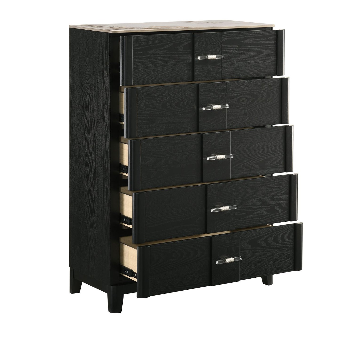 Opel - 5 Drawer Chest - Black