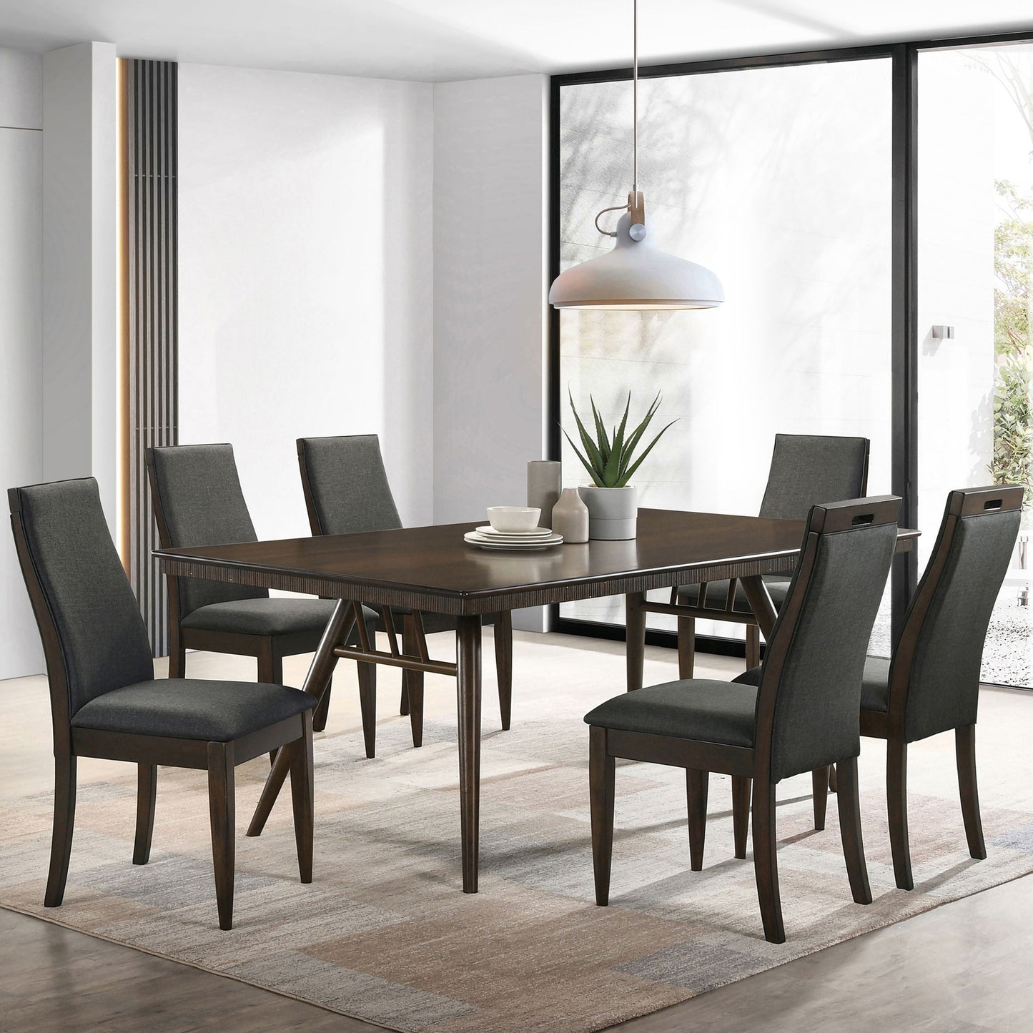 Wes - Rectangular Dining Table - Walnut