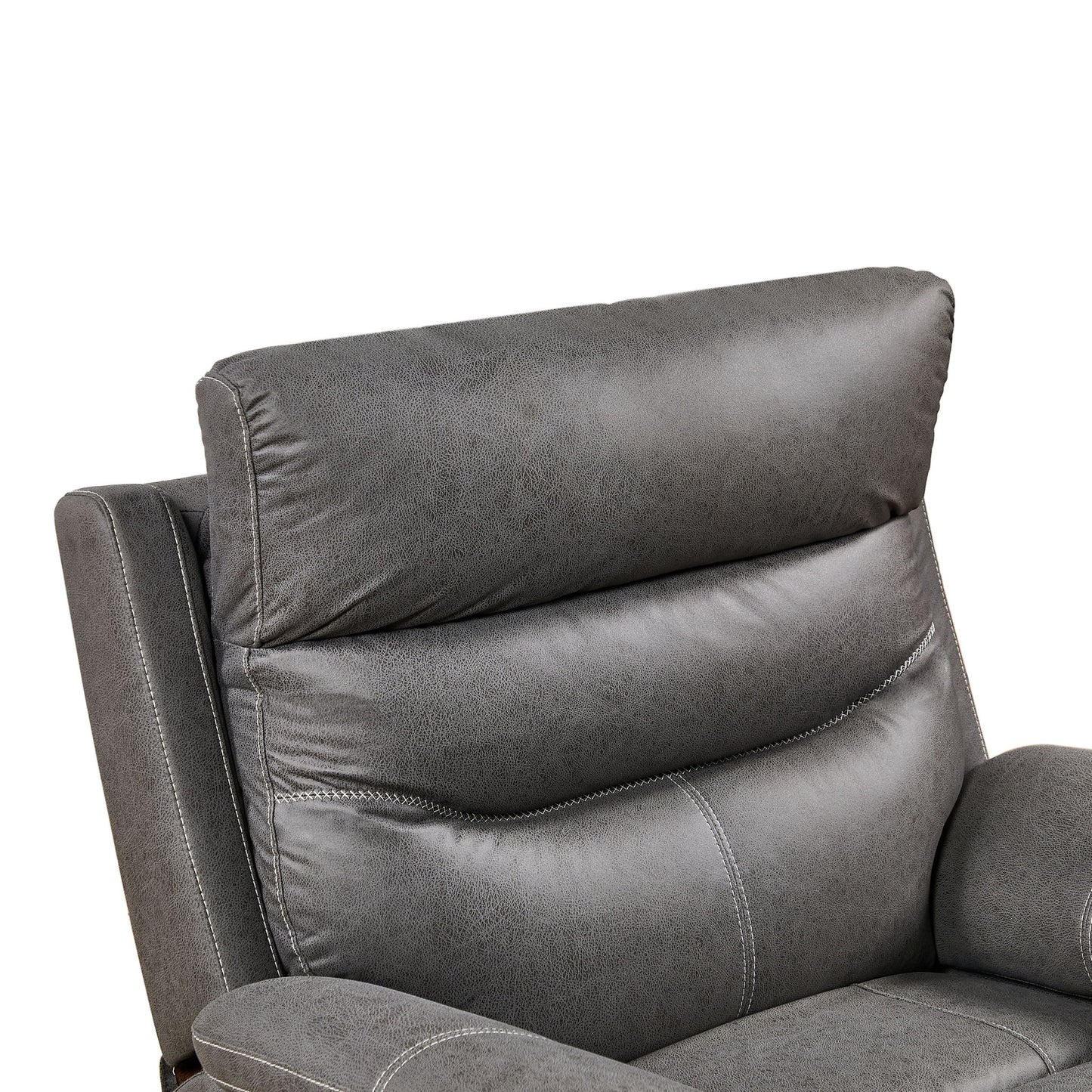 Liyasi - Dual Okin Motor Rocking And 240° Swivel Single Sofa Seat Recliner Chair Infinite Position, Head Rest With Power Function