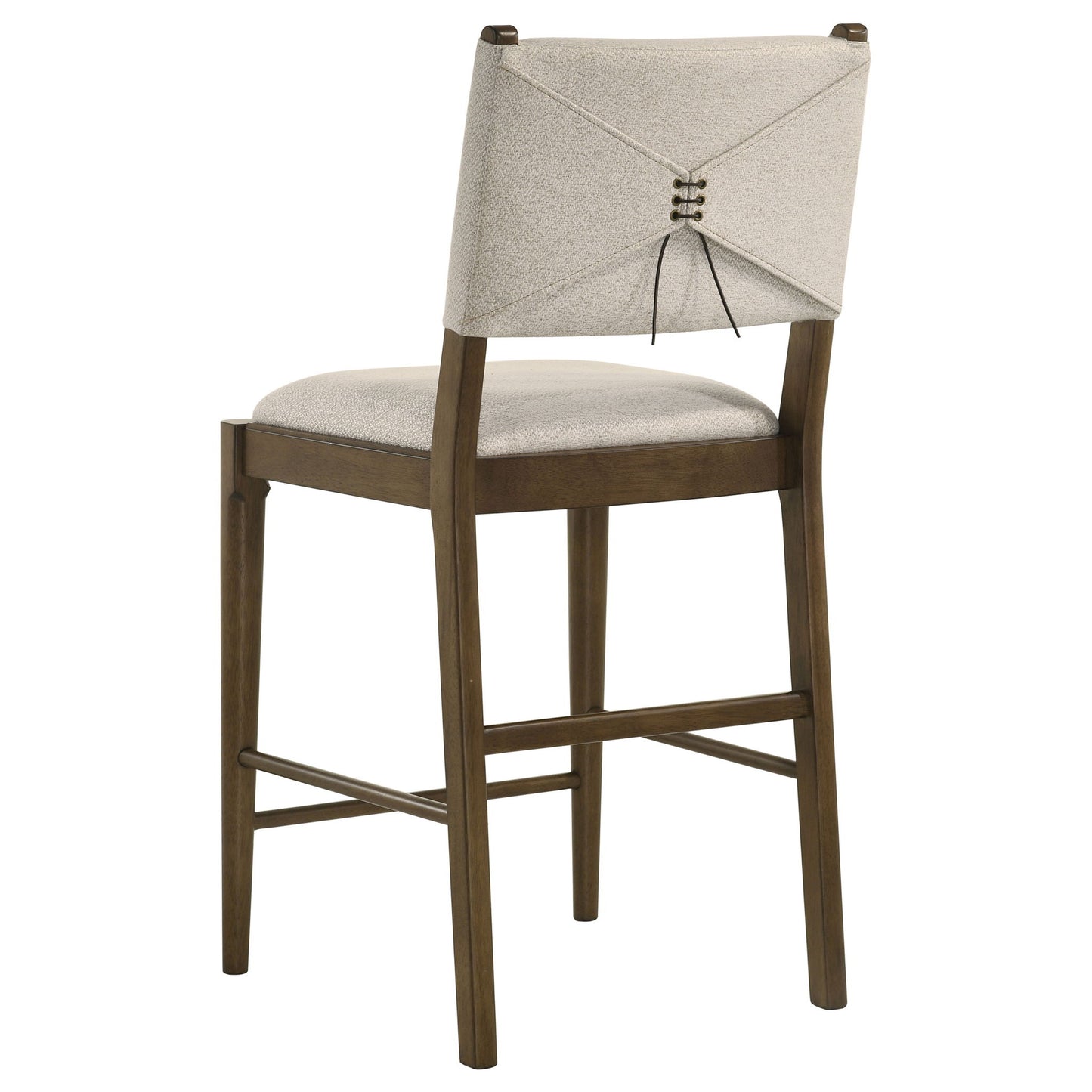 Crispin - 5 Piece Counter Height Dining Set With Upholstered Chairs - Brown