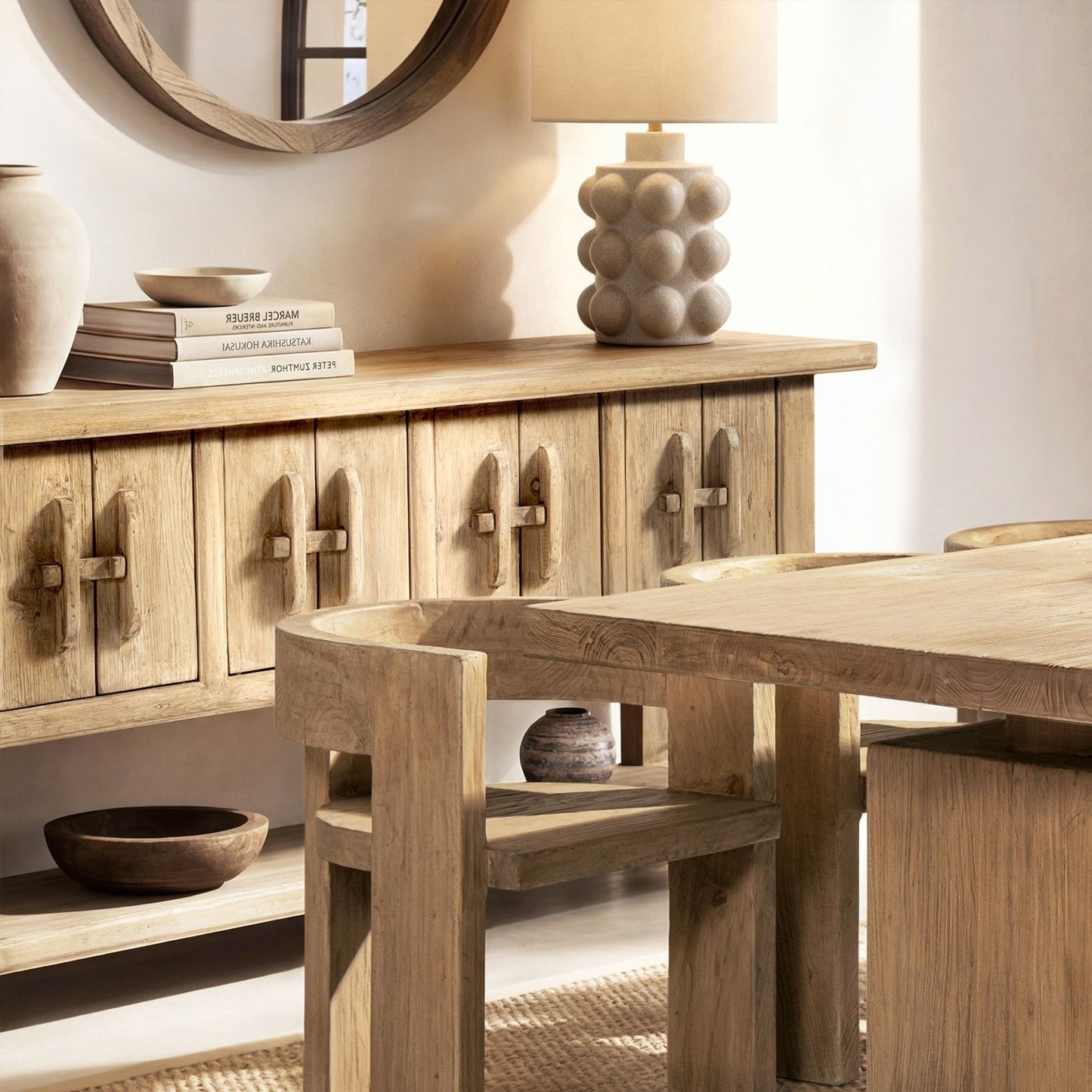 Rowan - Sideboard With Lower Shelf - Natural