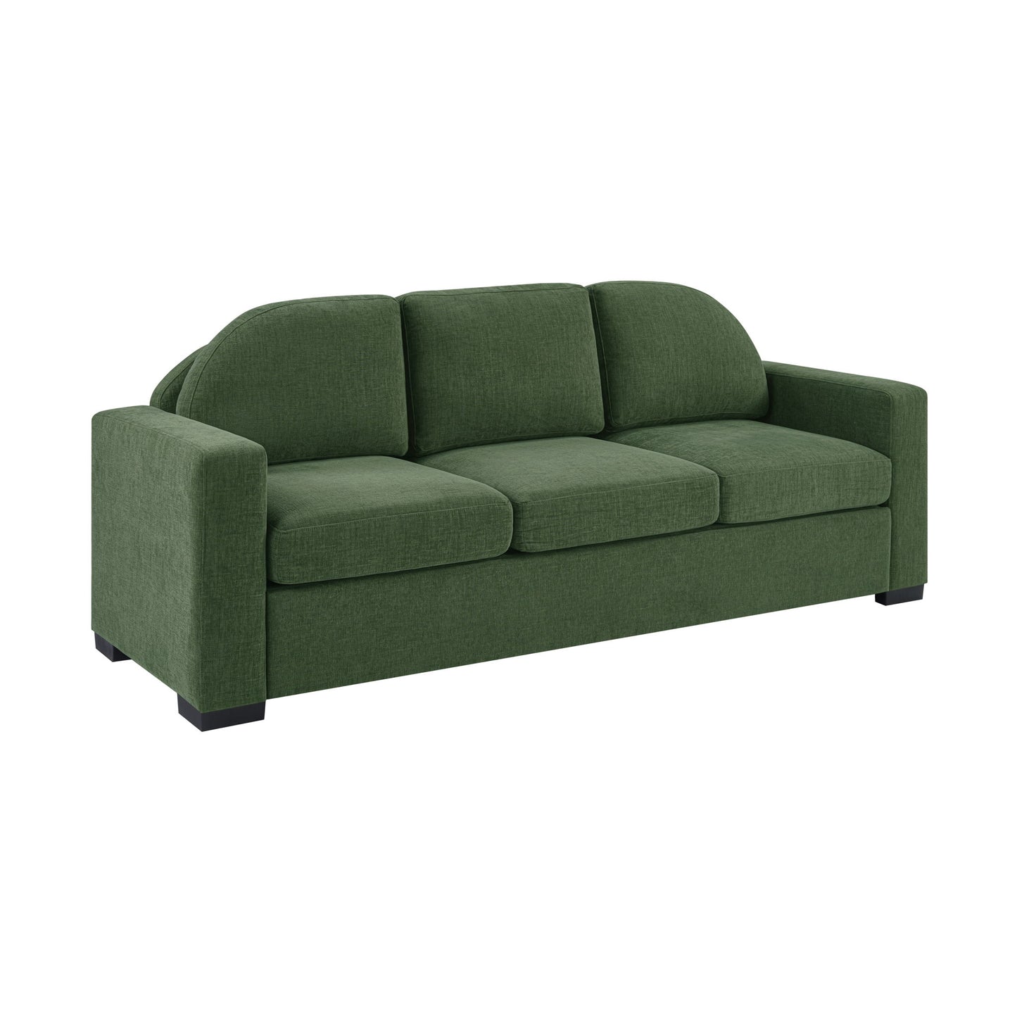 Modern 3 Seater Sofa With Curved Backrest