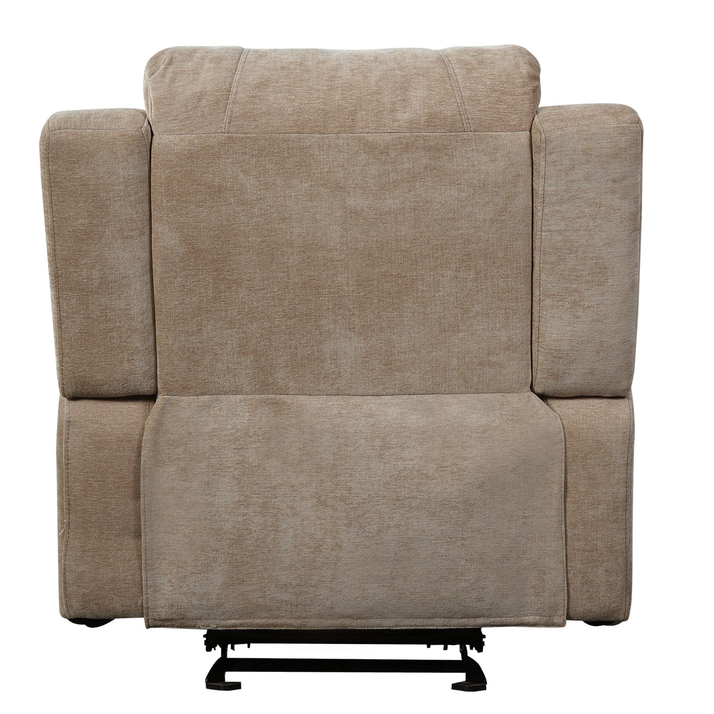 Upholstered Manual Recliner Chair With 3 Adjustable Backrest Positions