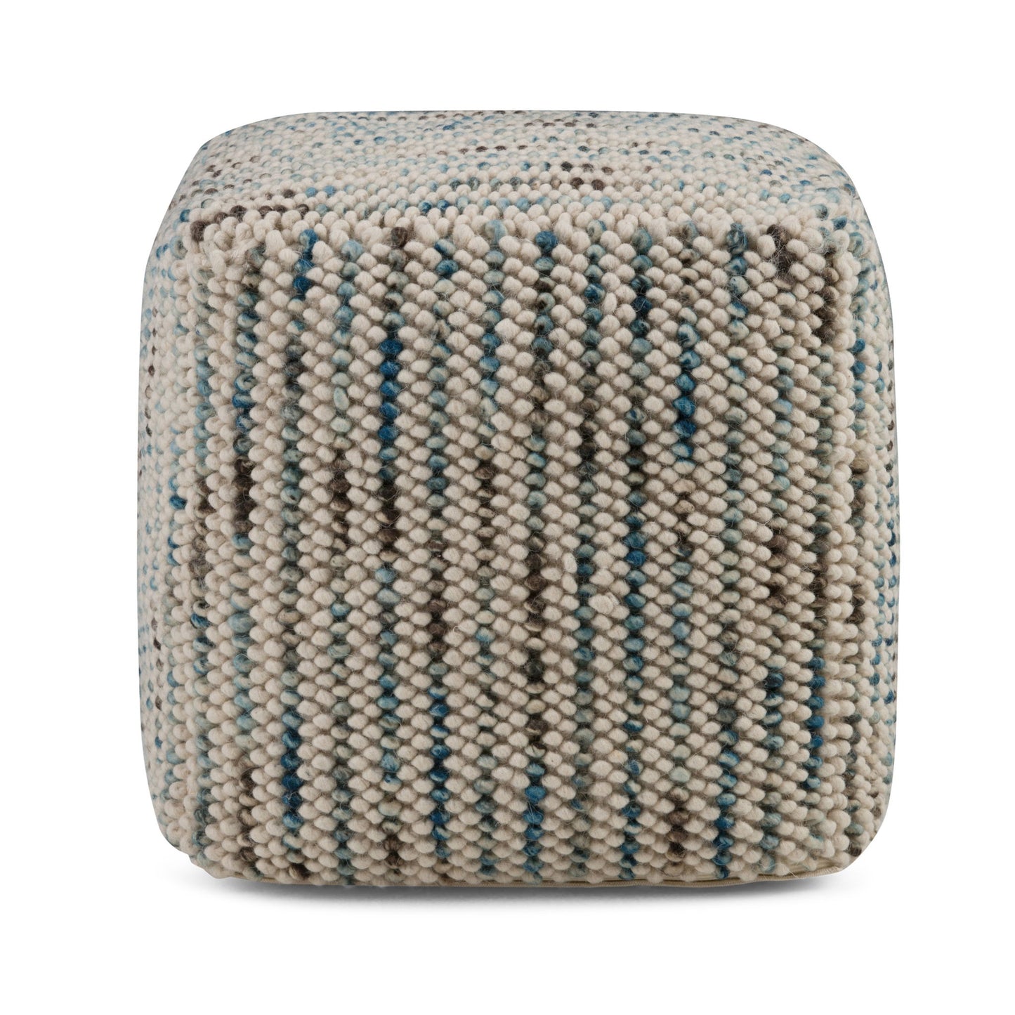 Zoey - Handcrafted Woven Cube Pouf
