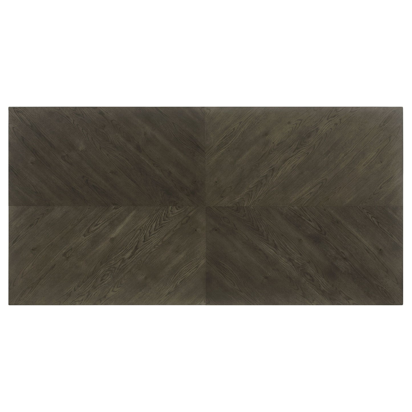 Glenmoor - Rectangular Dining Table With Geometric Double Pedestal Base - Dark Gray