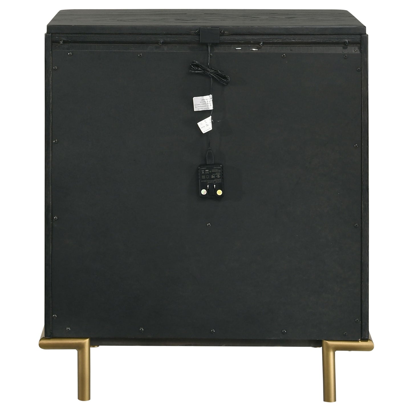 Anser - 3 Drawer Nightstand - Black