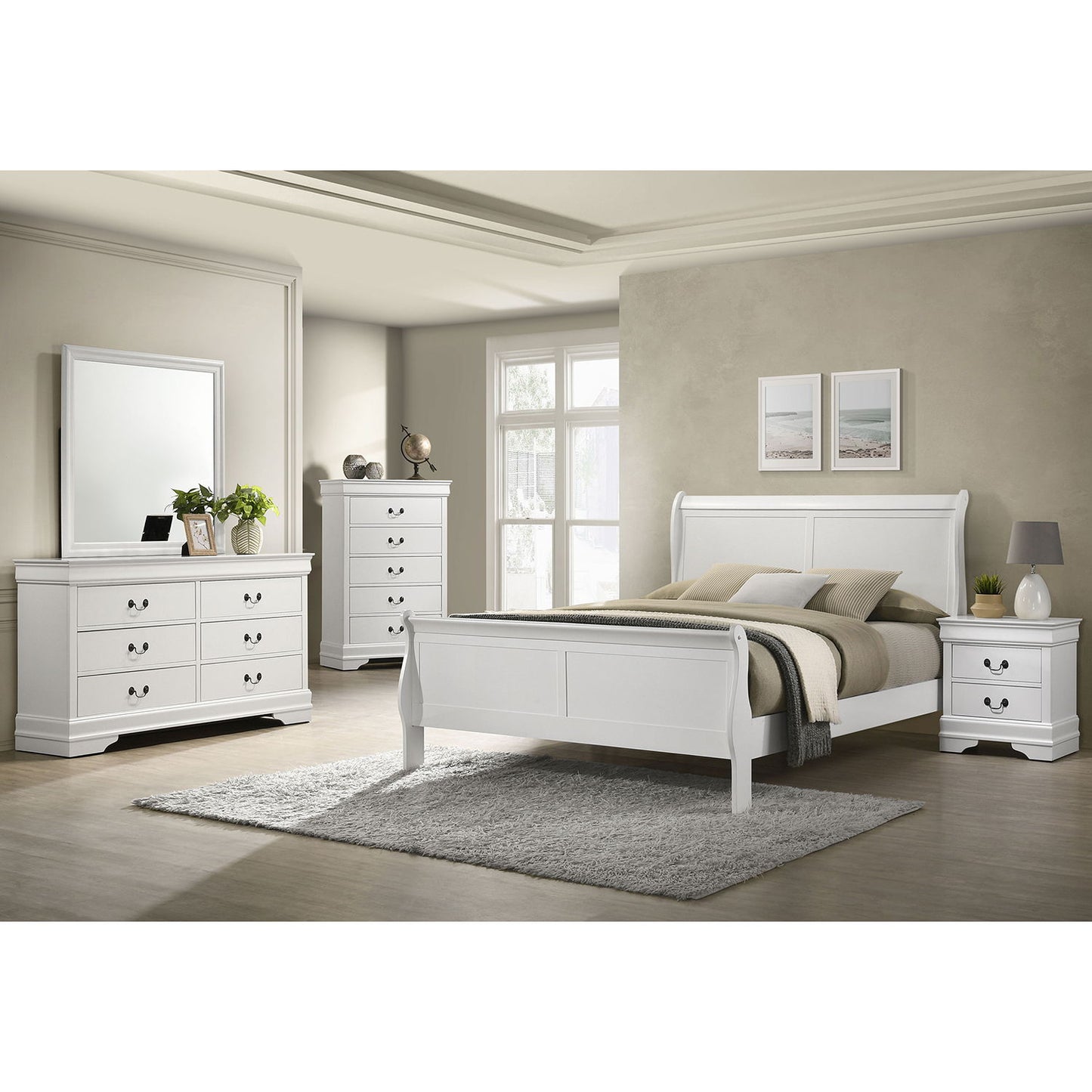 Mckee - Sleigh Panel Bed