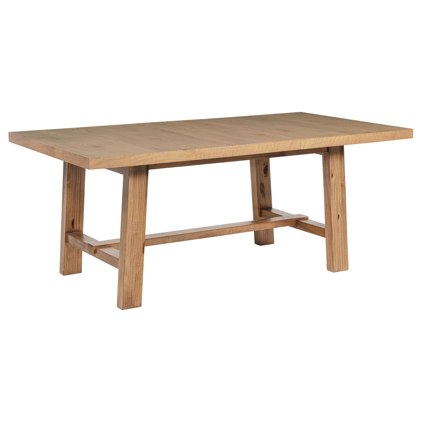 Carlos - 7 Piece Leaf Dining Set Table And Upholstered Chairs - Brown / Beige
