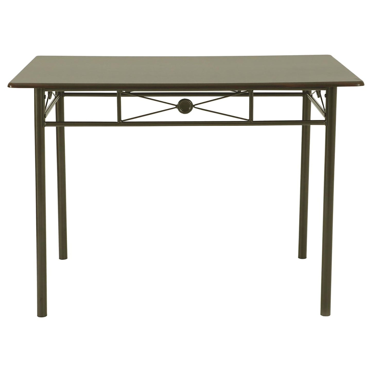 5 Piece Rectangle Dining Set With Tubing Base