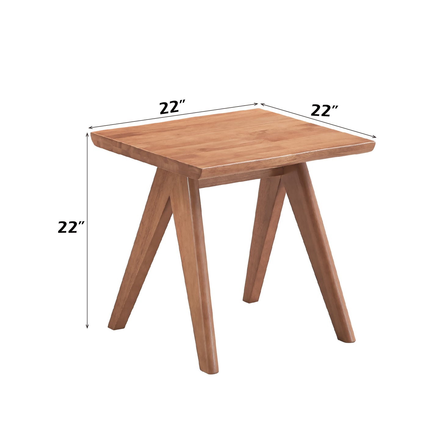 3 Piece Accent Chair Set And Matching End Table For Living Room - Natural