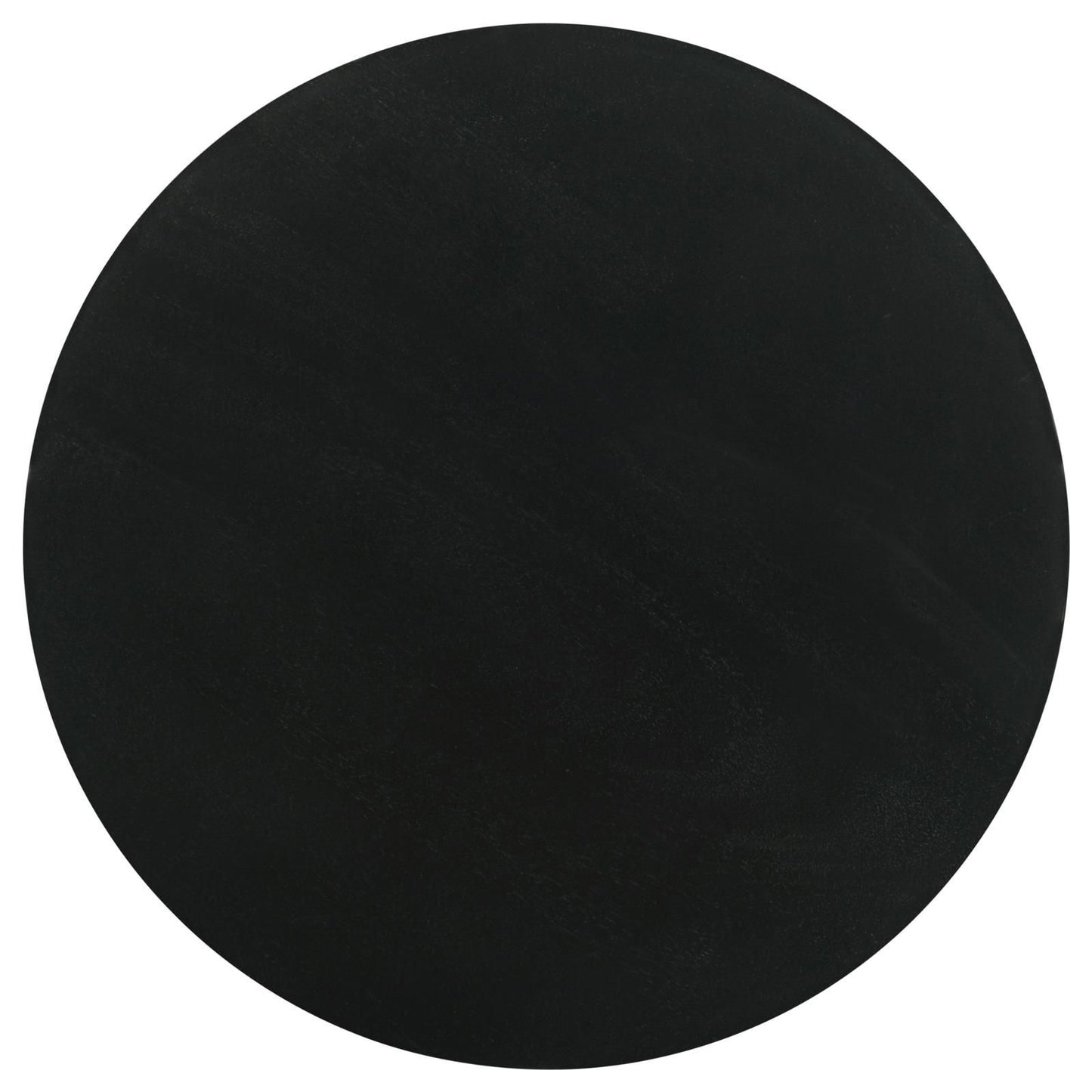 Stain Pedestal Accent Table Elegant Design With Round Top - Black