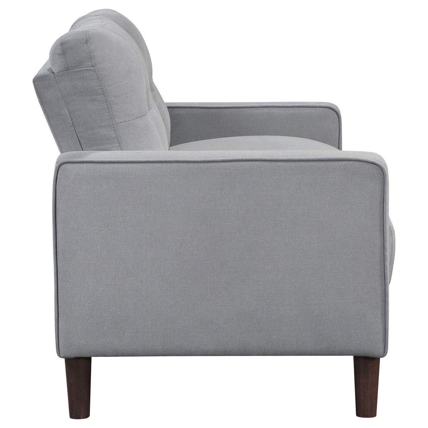 Harvey - Tufted Loveseat With Track Arm Design