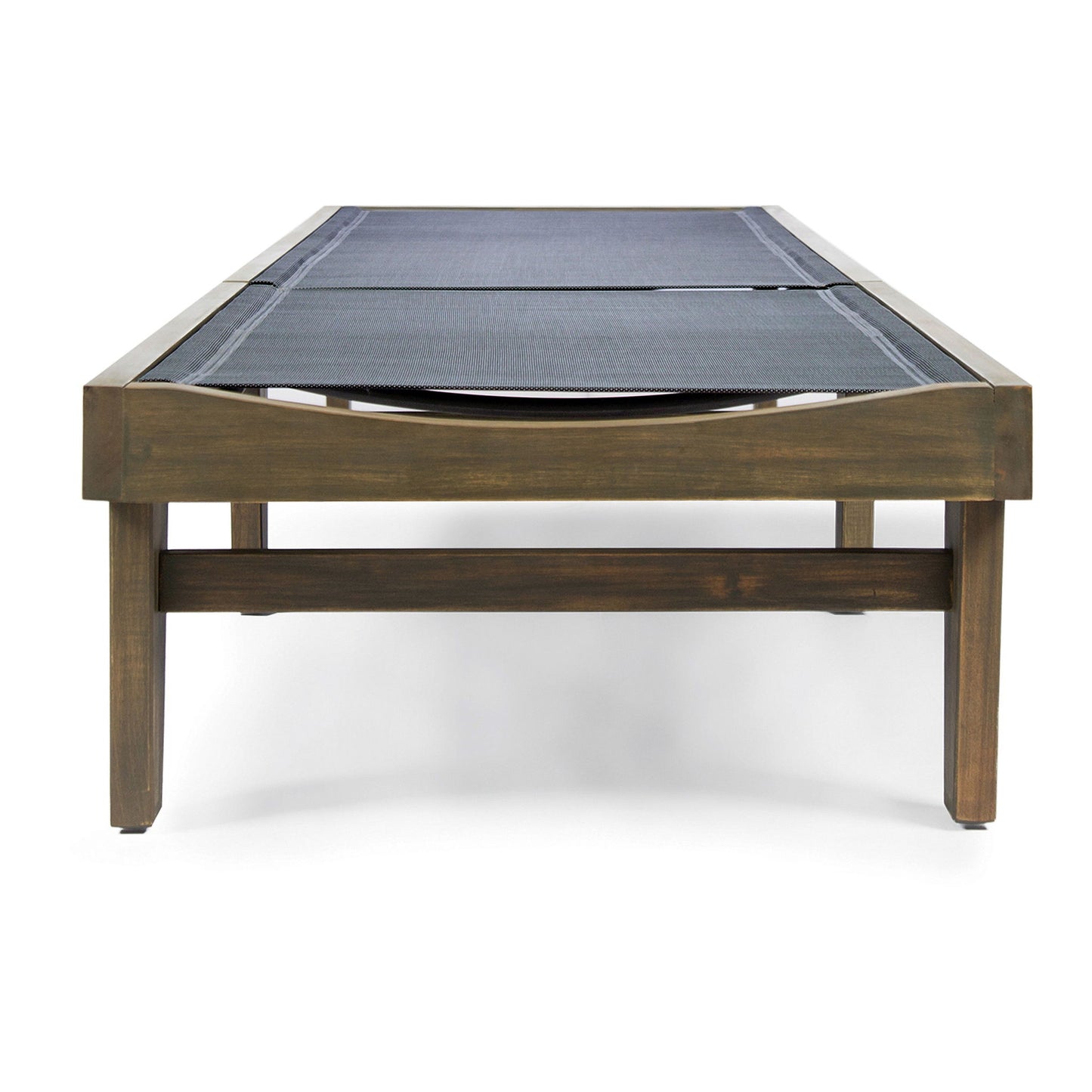 Summerland Chaise Lounge Dark Mesh Outdoor Seating - Dark Gray