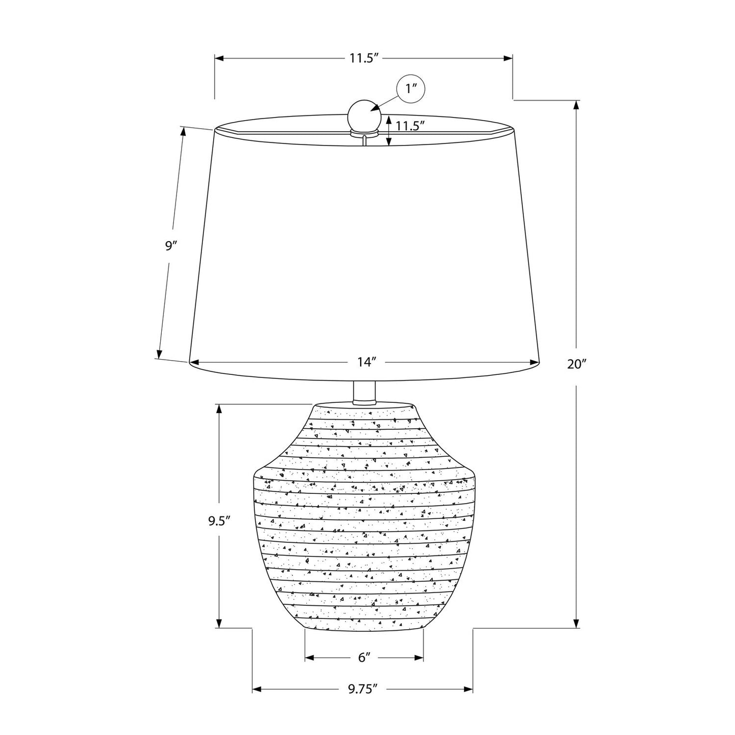 Modern Lighting, Table Lamp, Concrete - Cream