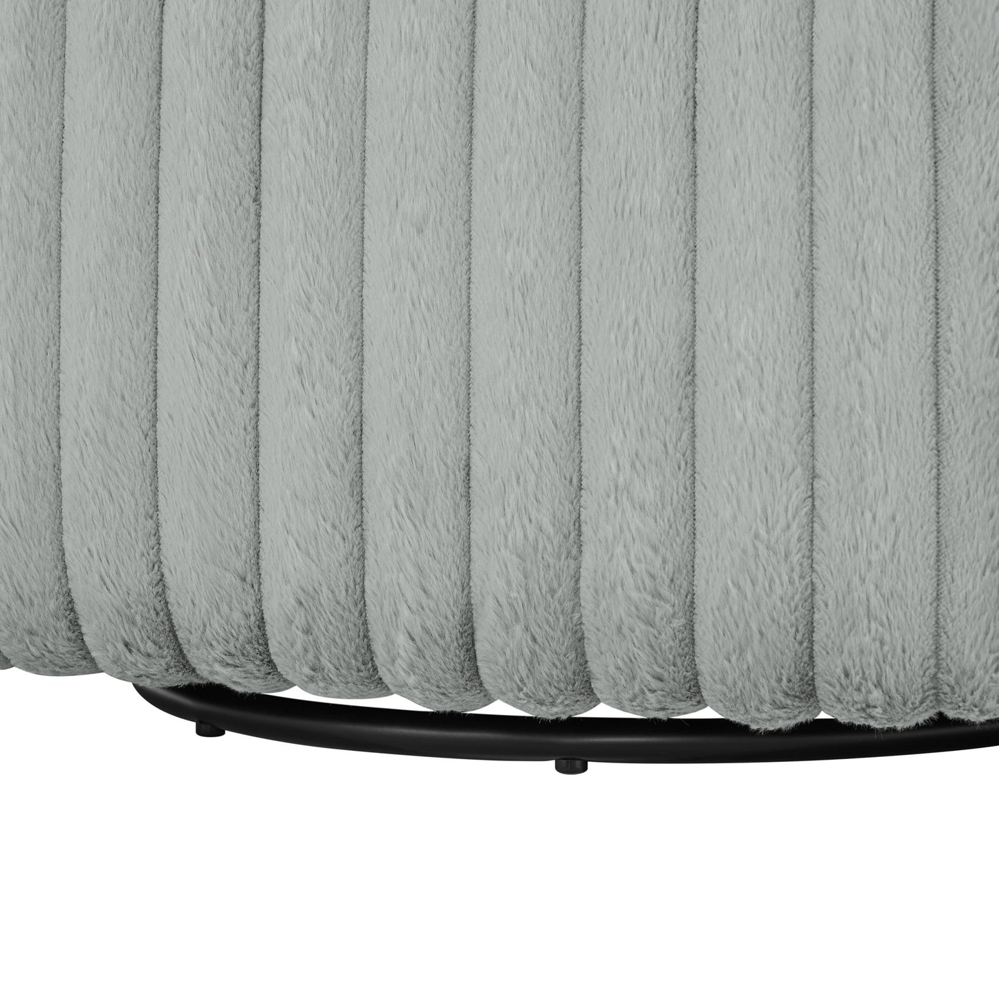Alexa - Barrel Swivel Chair - Gray