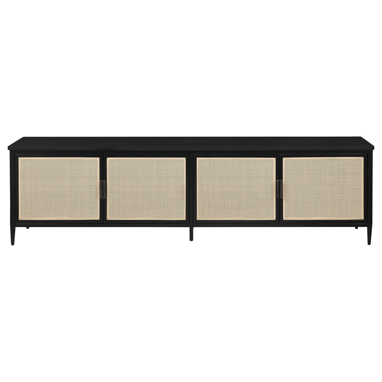 Kenneth - 4 Door TV Stand - Black