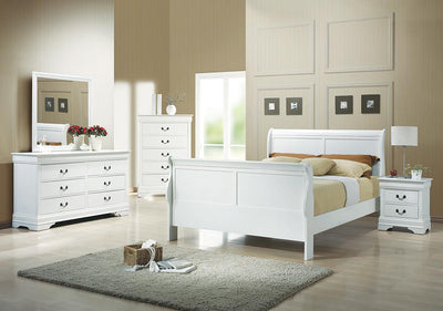 Louis Philippe - QUEEN BED 4 PC SET