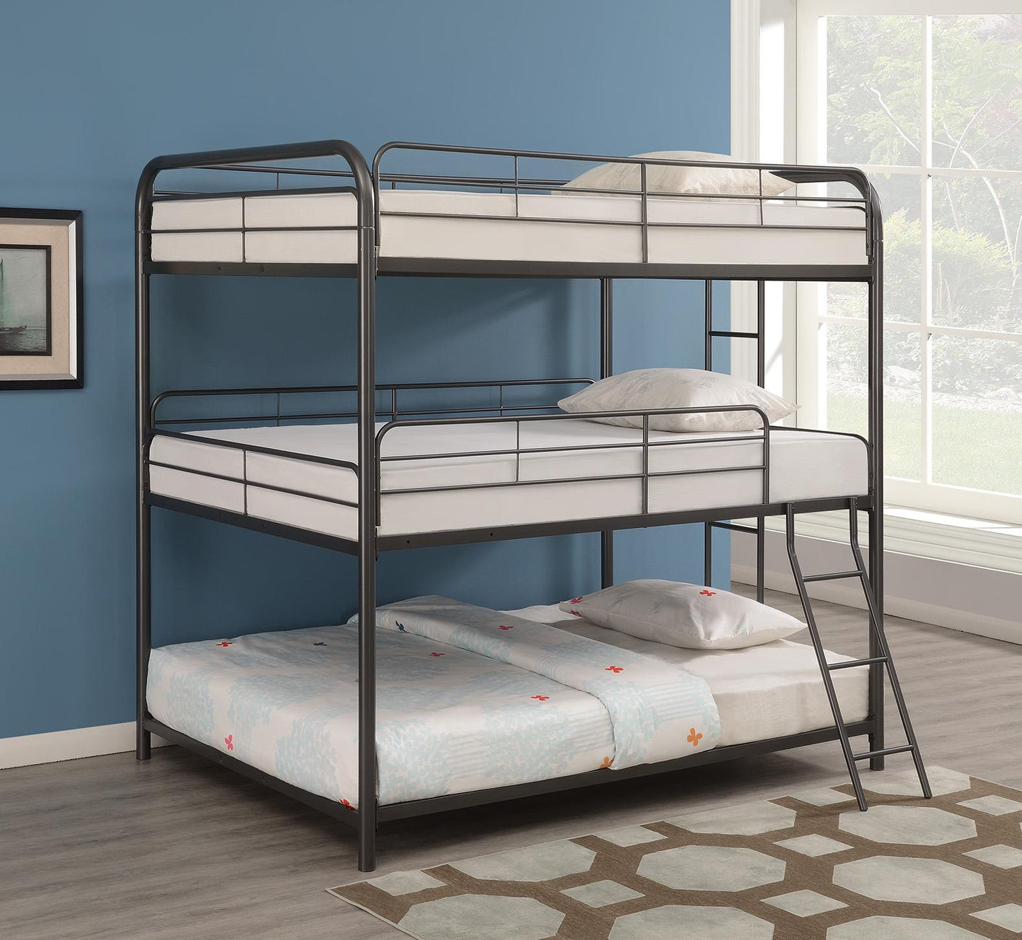 Garner - FULL / FULL / FULL TRIPLE BUNK BED