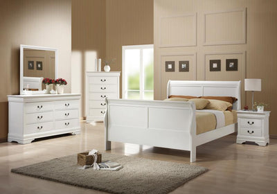 Louis Philippe - QUEEN BED 4 PC SET