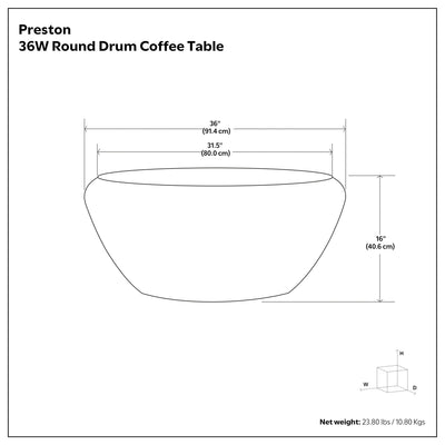 Preston - Coffee Table - Antique Gold
