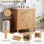 Modern Bathroom Vanity With Sink, Soft Close Drawers & Door, Storage Rack