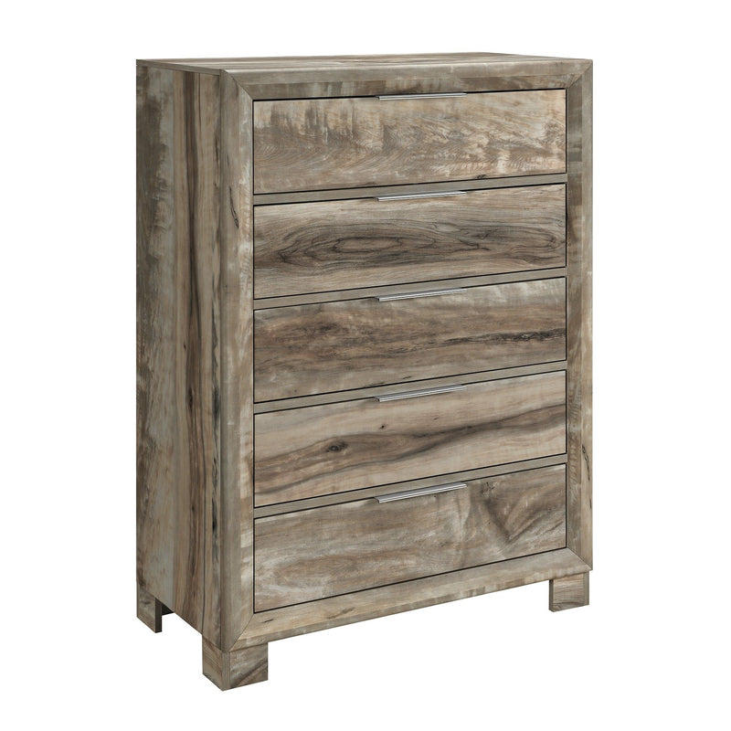 Cllisie - 5 Piece Bedroom Set With Padded Headboard