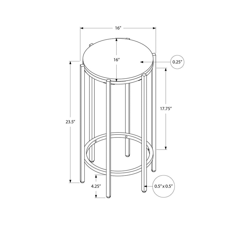 Contemporary Round Accent Table For Living Room