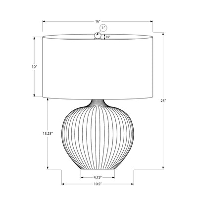 Lighting, Table Lamp, Ceramic, Contemporary - Black