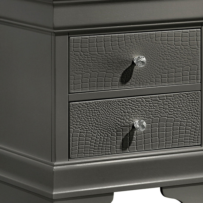 Blaze - 2 Drawer Modern Nightstand