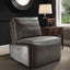 Metier - Power Motion Recliner - Gray / Aluminum