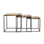 3 Piece Nesting Design Table Set - Brown
