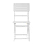 Outdoor Foldable Wood Dining Chair With Slat Design (Set of 2)