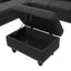 Alger - Left Hand Facing Sofa & Chaise With Ottoman