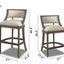Paris - Farmhouse Counter Height Bar Stool With Backrest