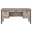 Azura - 4 Drawer Office Desk - Oak