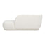 Aire - RAF Modern Rounded Chaise Lounge - Ivory White