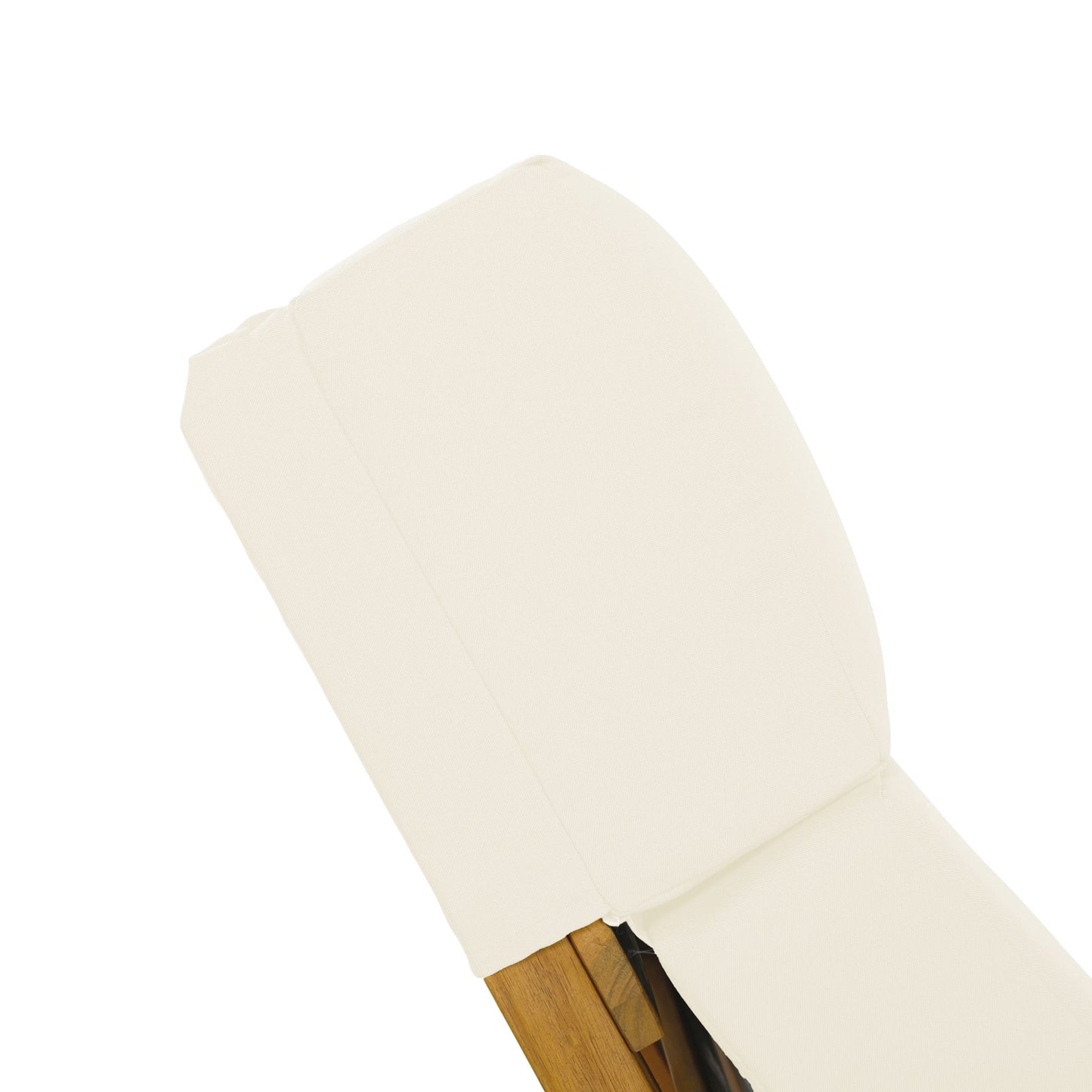 Chaise Lounge Set With 4 Fold Cushion And Built In Headrest, 3 Position Adjustable